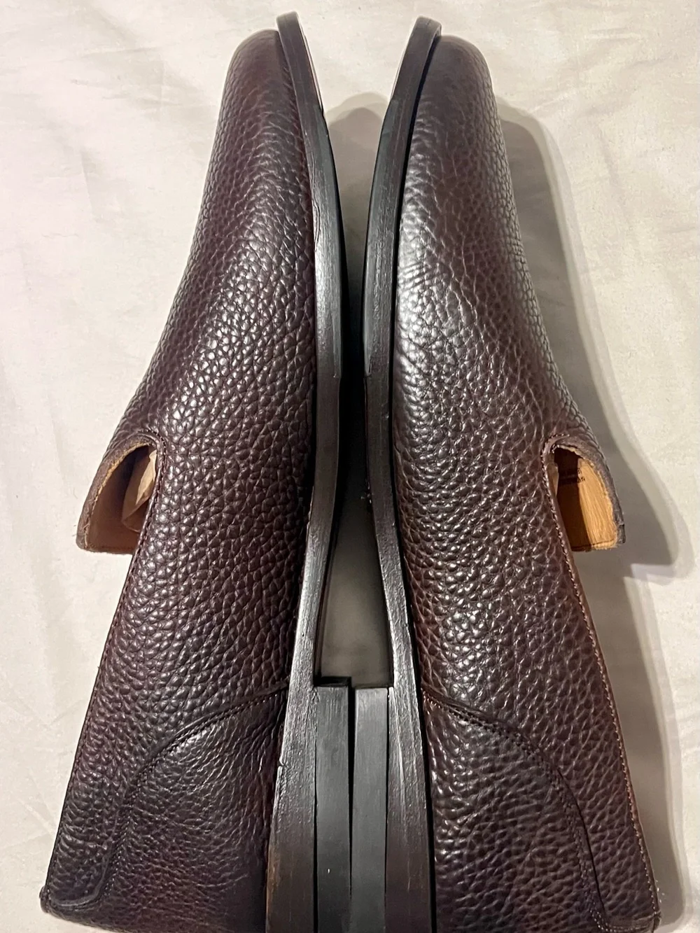 Tecovas “The Monterrey” Slip-On — Hickory Bison leather BRAND NEW